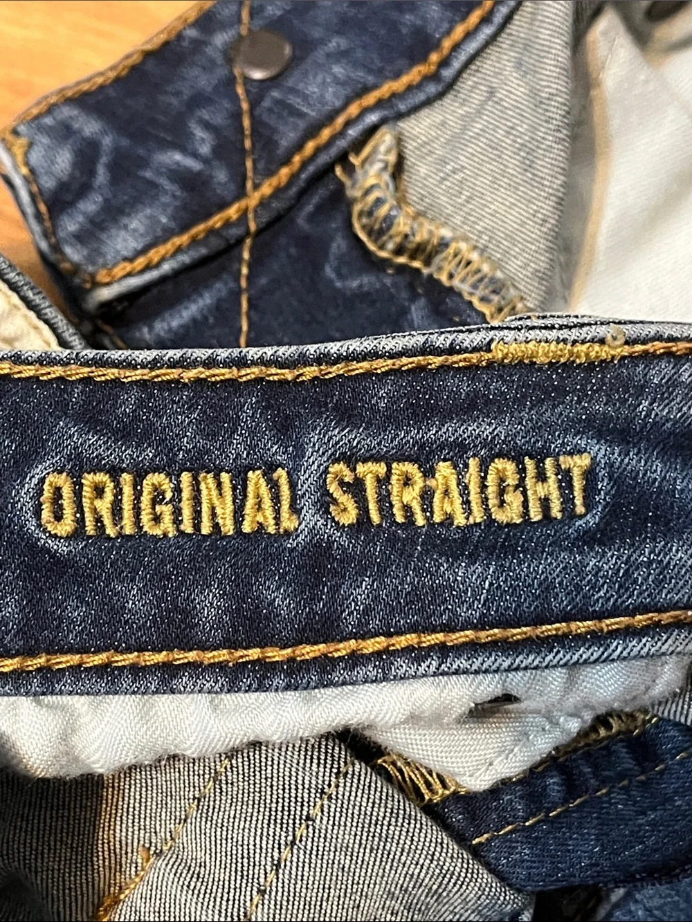 American Eagle Outfitters Men’s Blue Original Straight Jeans 33X32